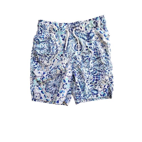 Lilly Pulitzer Other - Lilly Pulitzer Boy's Junior Capri Swim Trunk Call My Shell Phone Resort White Sm
